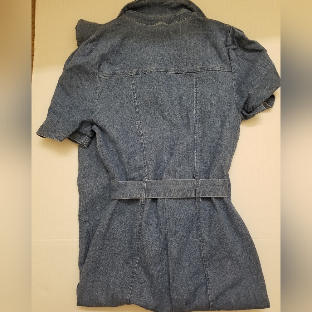 Like New Denim jumpsuit - Picture 4 of 7